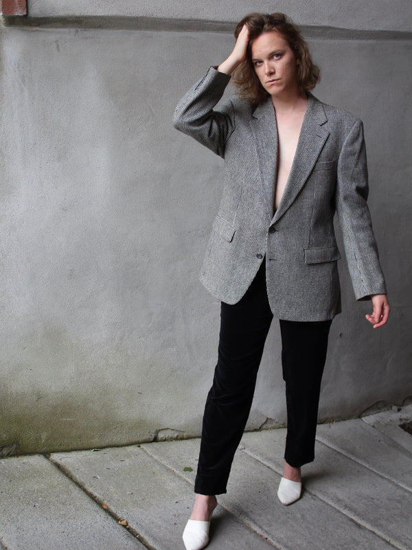 menswear, blazer, 90s, oversized, peak lapel 