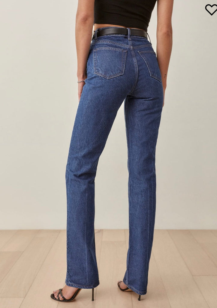 Cynthia High Rise Straight Jeans - Sustainable Denim